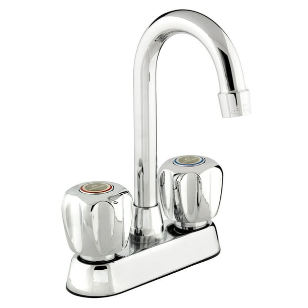 Camper Trailer Valterra PF211307 4" Dual Handle Chrome Finish RV Bar Faucet Camper Trailer Valterra PF211307 4" Dual Handle Chrome Finish RV Bar Faucet